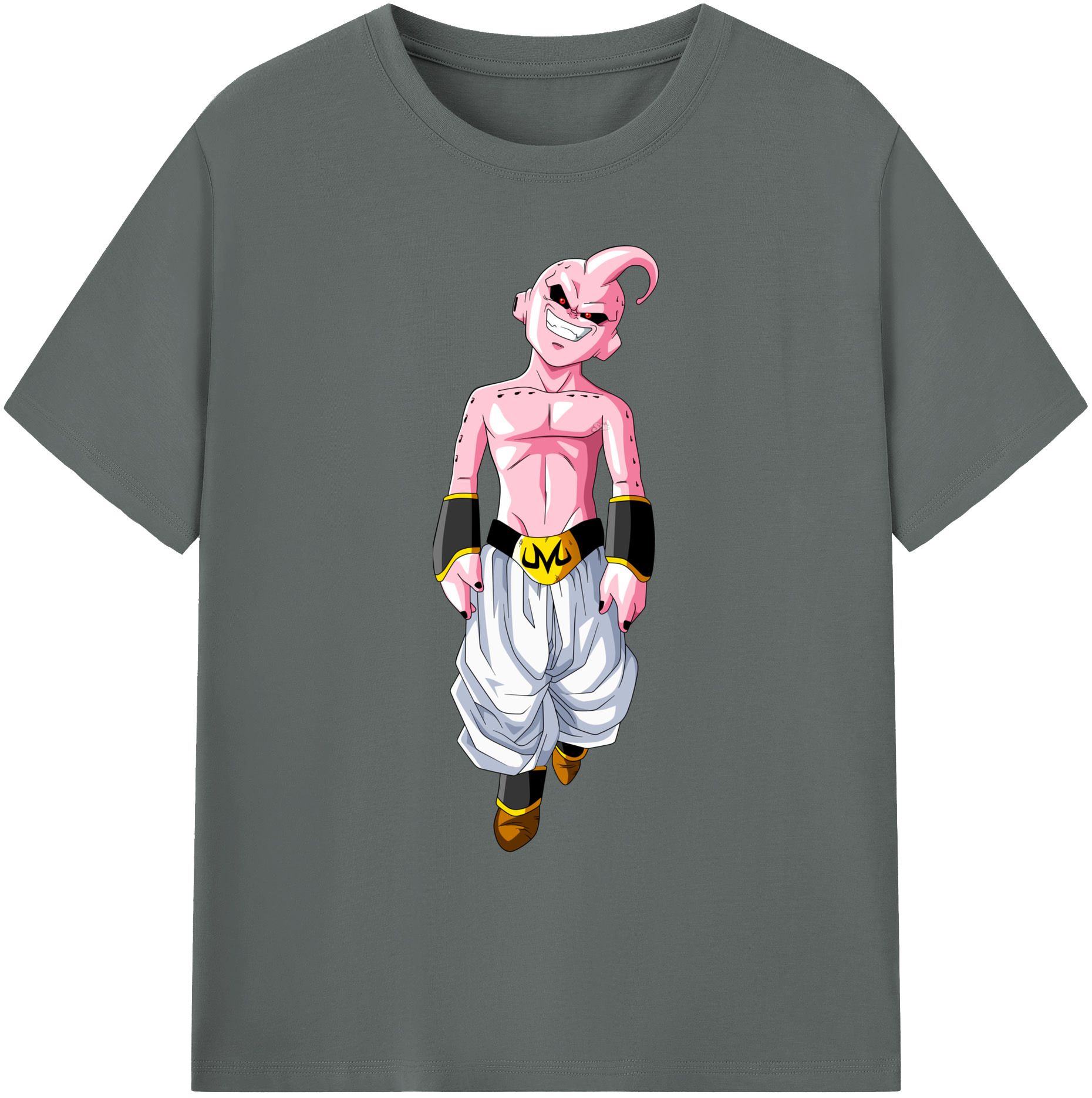（画像用） ドラゴンボール 魔人ブウ DRAGON BALL Majin Buu 綿100％ メンズ半袖Tシャツ｜肌触りやわらか＆通気性